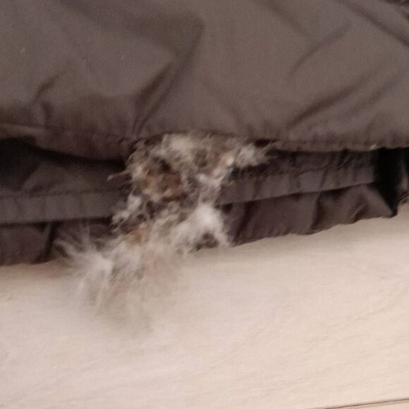 Michael Kors Women's Packable Down Fill Hoodie Puffer Jacket Brown Medium - Picture 3 of 9